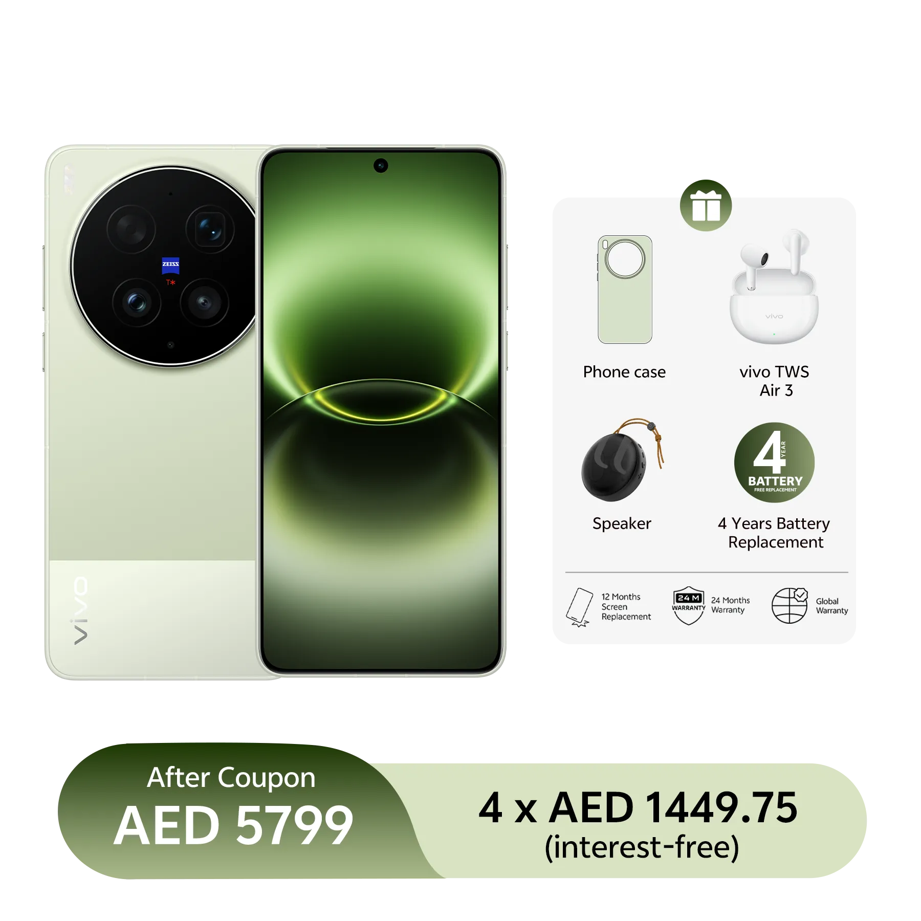 Green/16GB+512GB/Phone+Gifts+Warranty